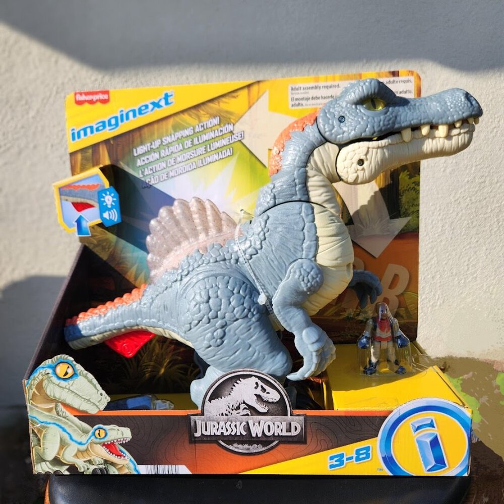 NEW Fisher-Price Imaginext LARGE Jurassic World Dinosaur Spinosaurus Toy - Picture 2 of 15